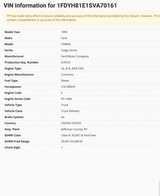 1995 Ford CF8000 Cargo Series CAB Shell For Sale