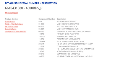 Allison 4500RDSP For Sale, 4500RDS w/ Cooler