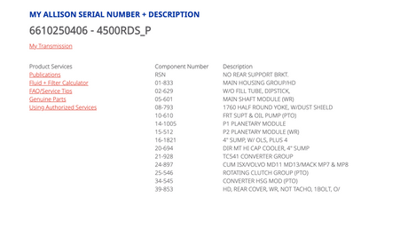 Allison 4500RDSP Transmission For Sale, 2008 Mack LEU613 Truck