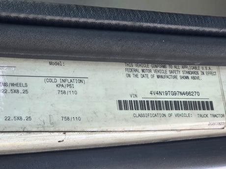 2007 VOLVO VNL CONVENTIONAL NEW GENERATION CAB SHELL FOR SALE