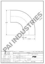 MACK ELBOW EXHAUST PIPE 9550-L400SR 4ME21944